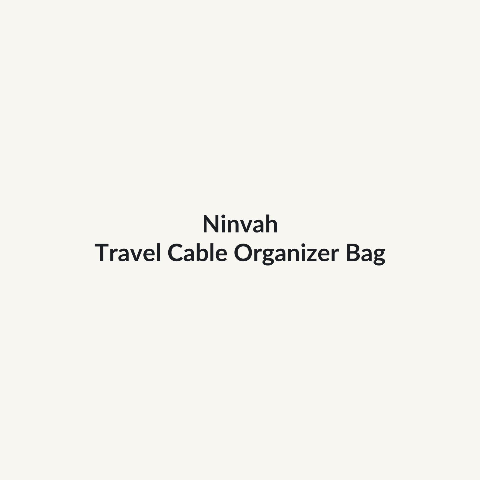 Ninvah Travel Cable Organizer Bag product preview