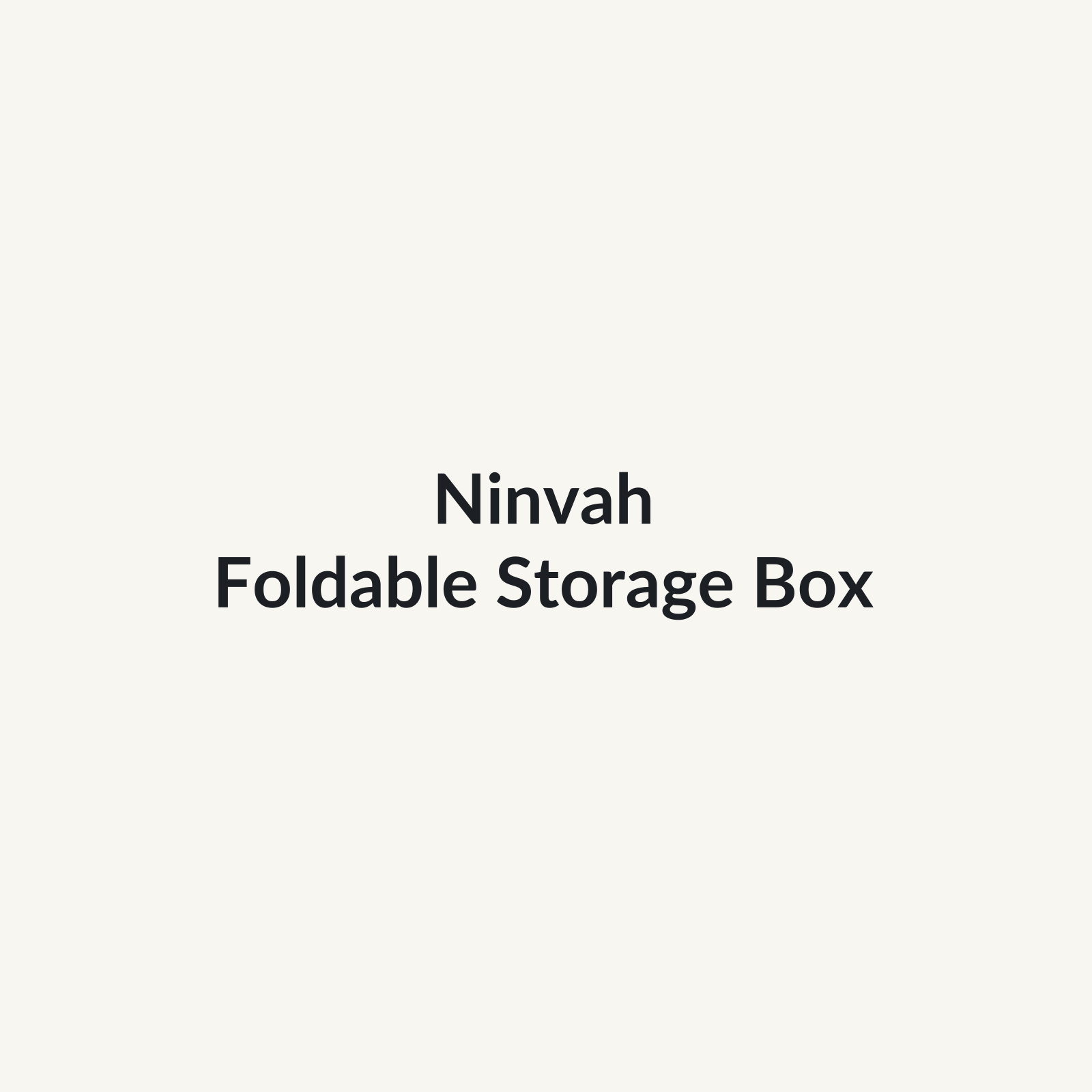 Ninvah Foldable Storage Box